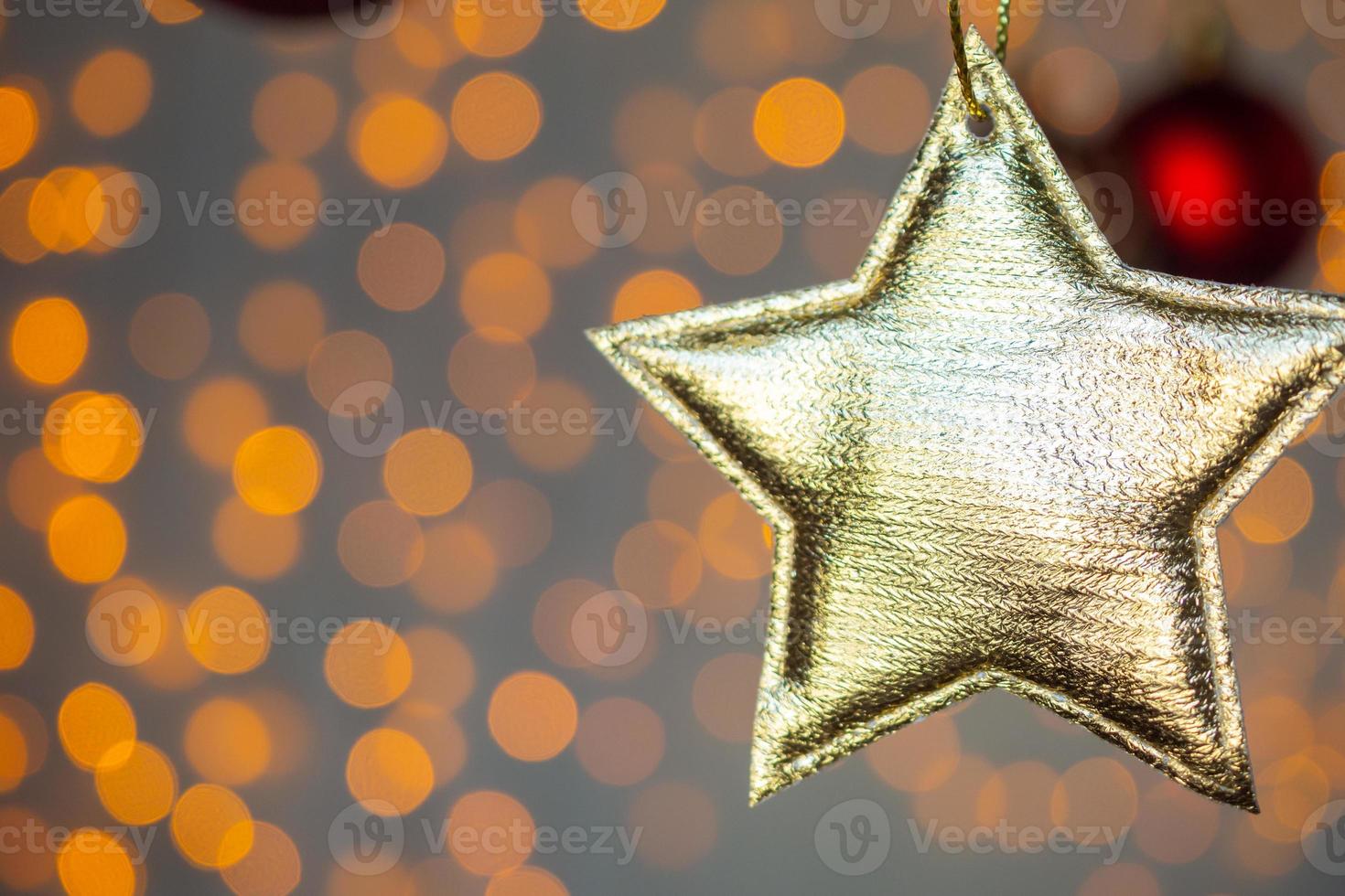 árbol de navidad decorado fondo de vacaciones de año nuevo foto