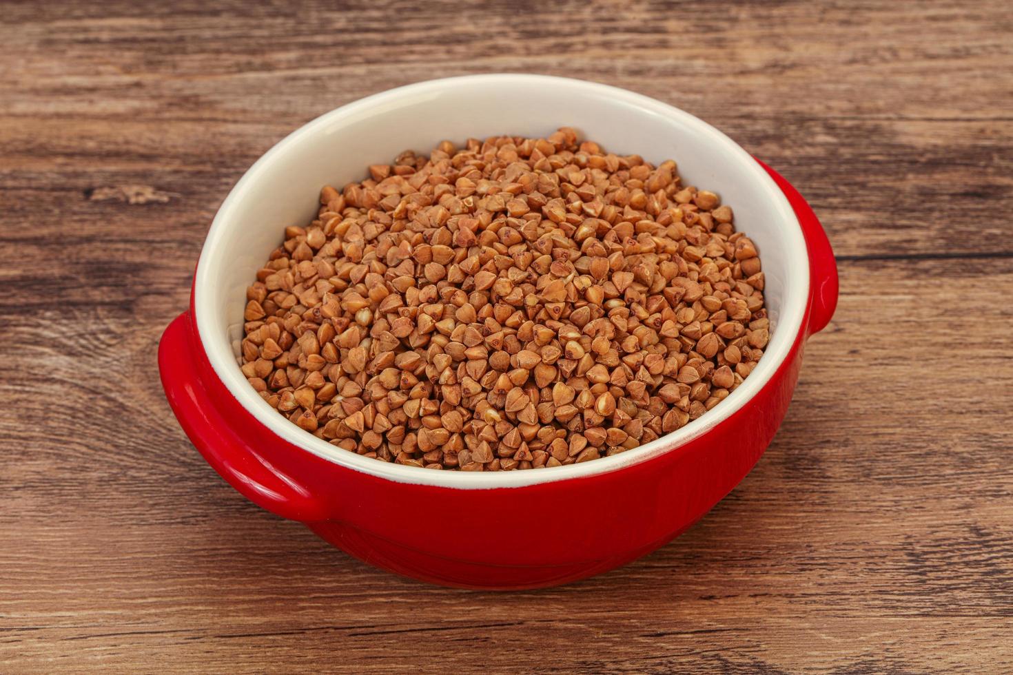 Buckwheat in bowl photo