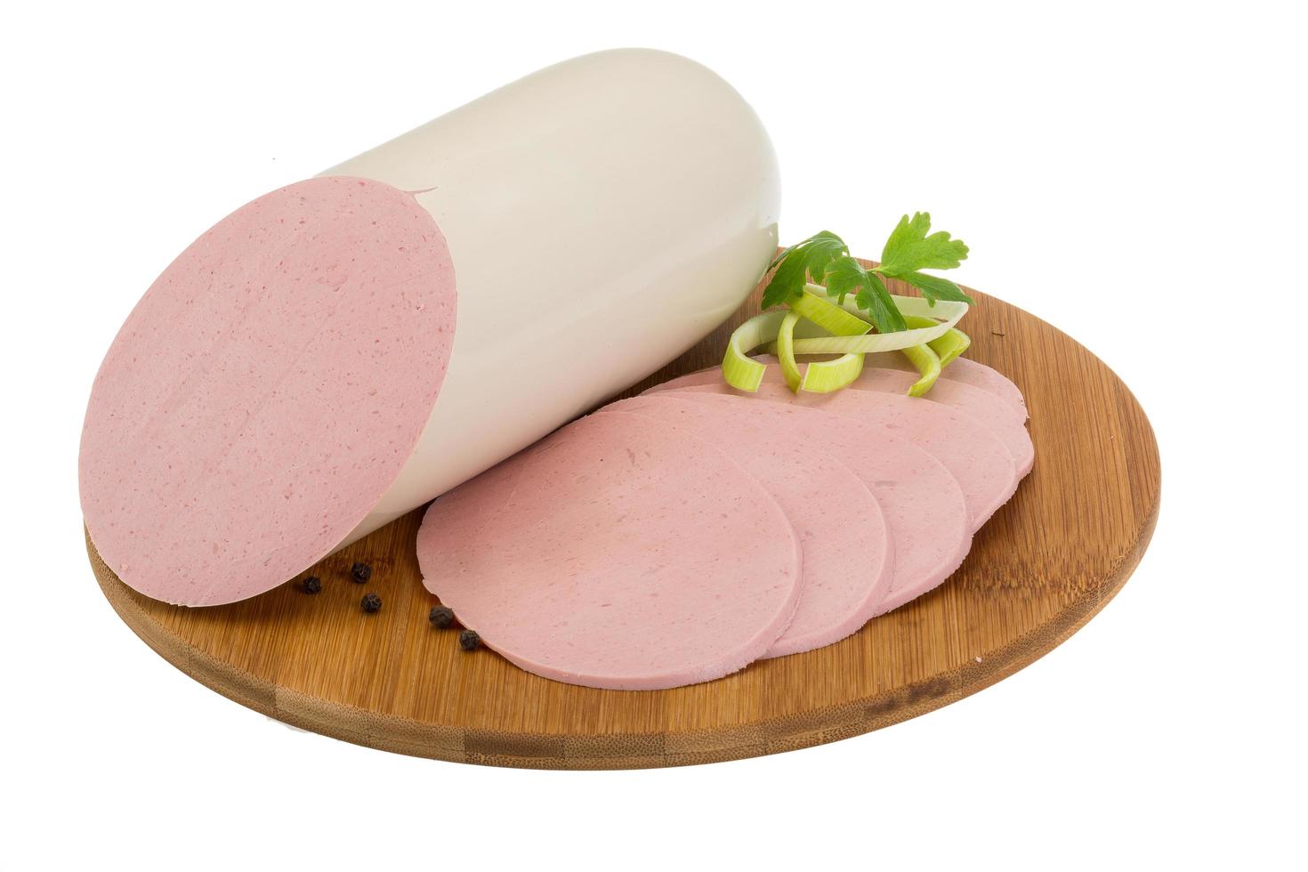 Sausages dish view photo