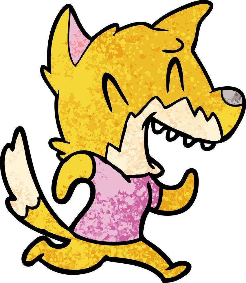 Vector fox character in cartoon style