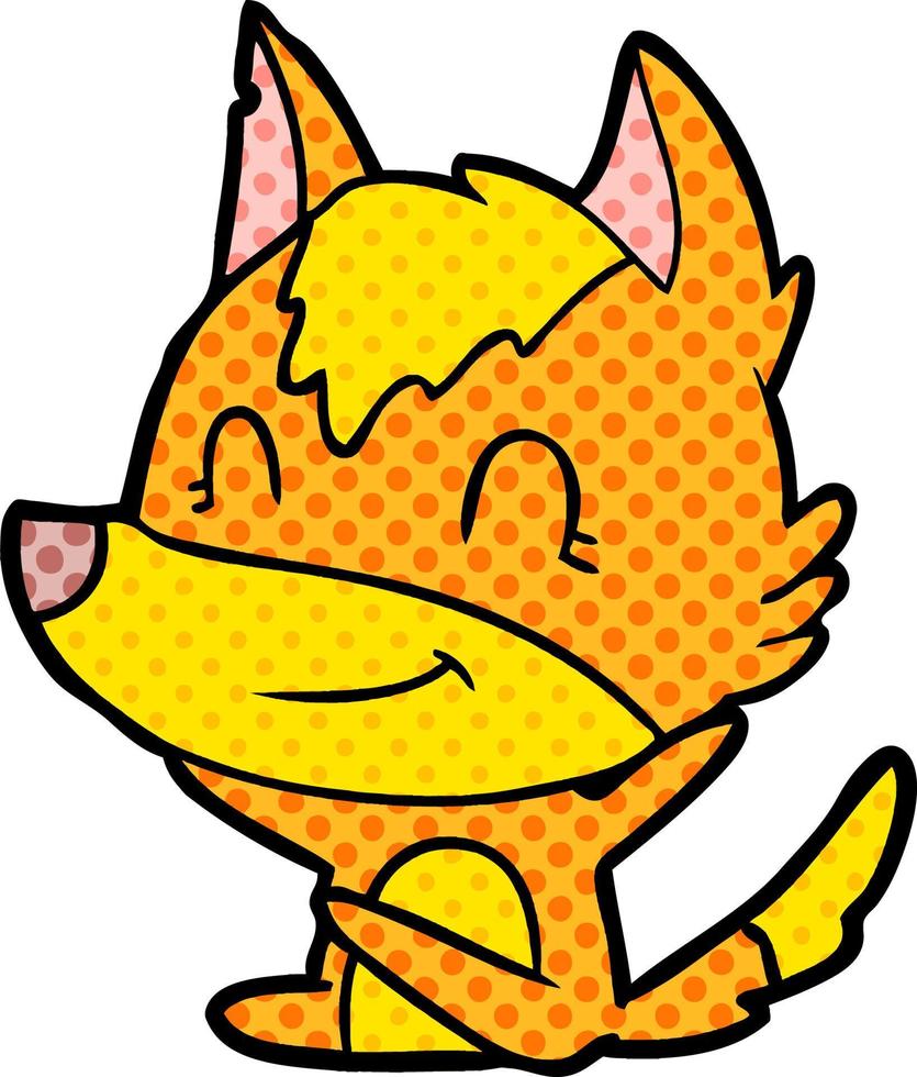 Vector fox character in cartoon style