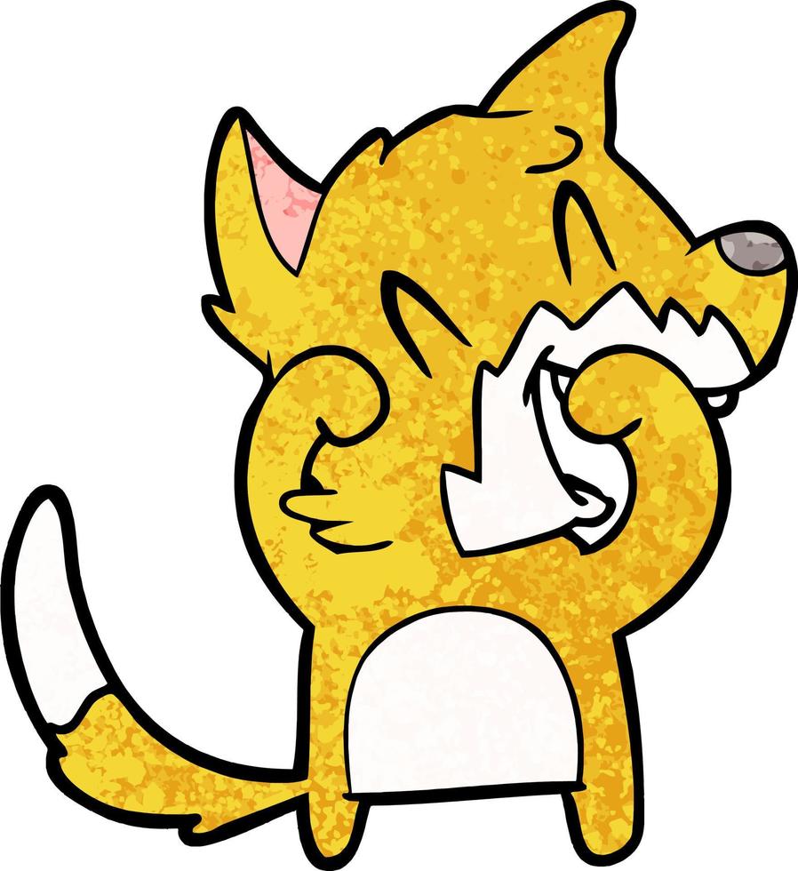 Cartoon fox character vector