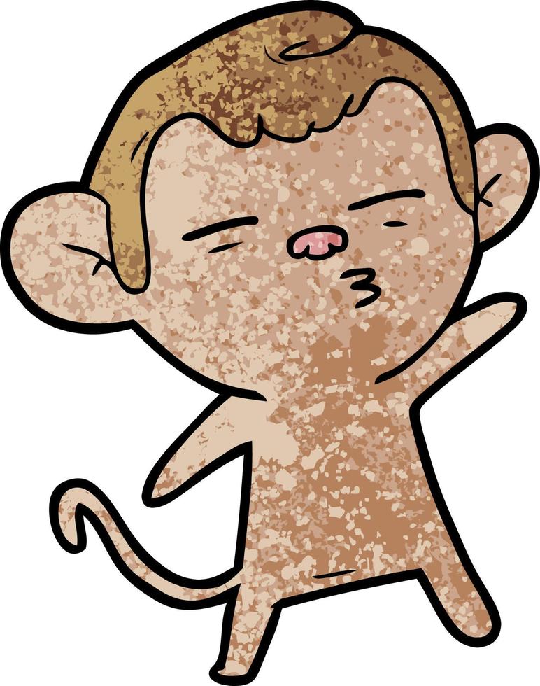 Cartoon monkey character vector