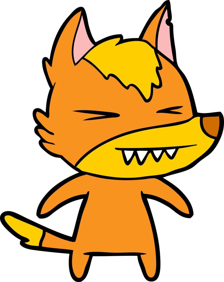 Cartoon fox character vector