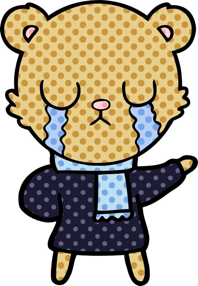 Cartoon bear character vector