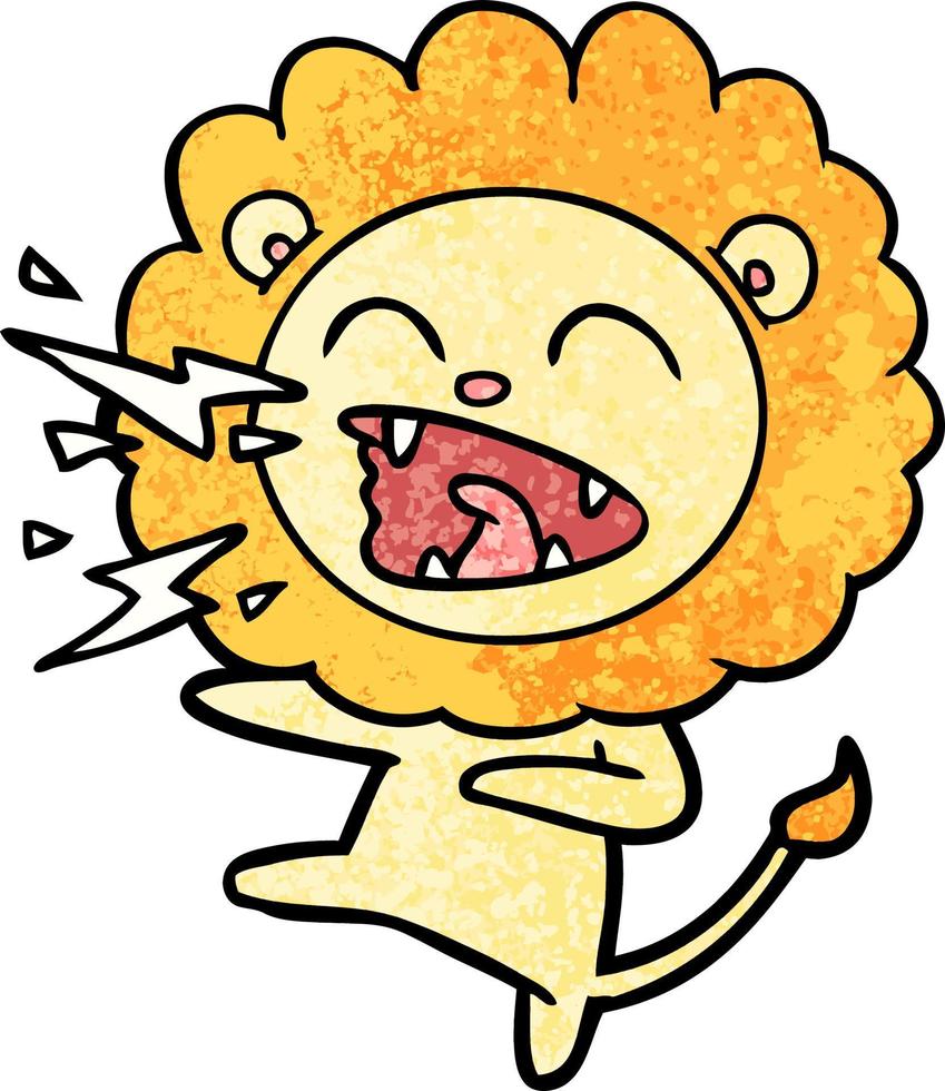 Cartoon lion character vector