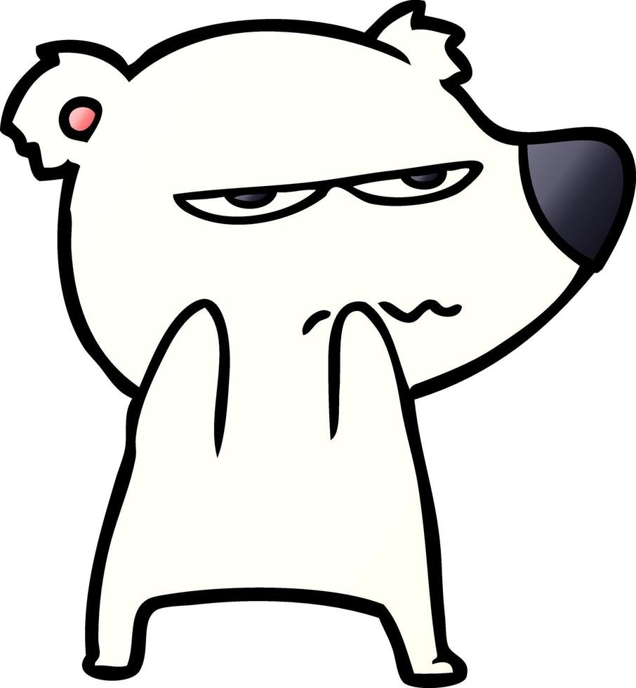 Cartoon polar bear character vector