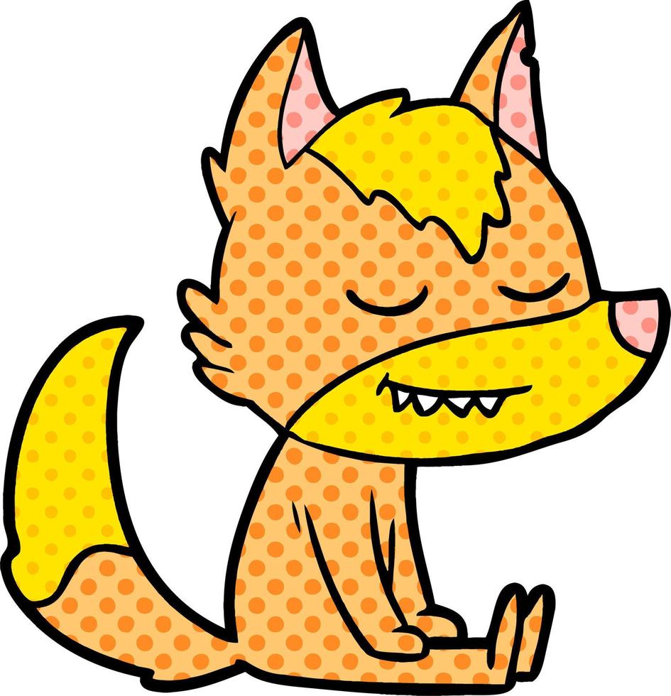 Cartoon fox character vector