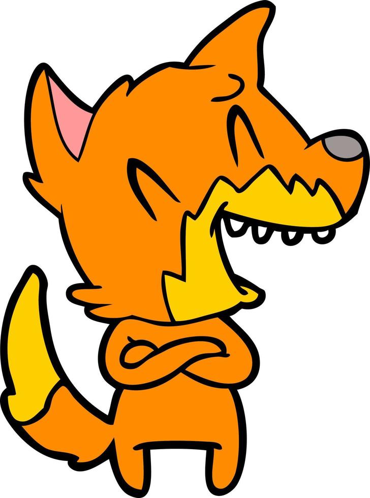 Cartoon fox character vector