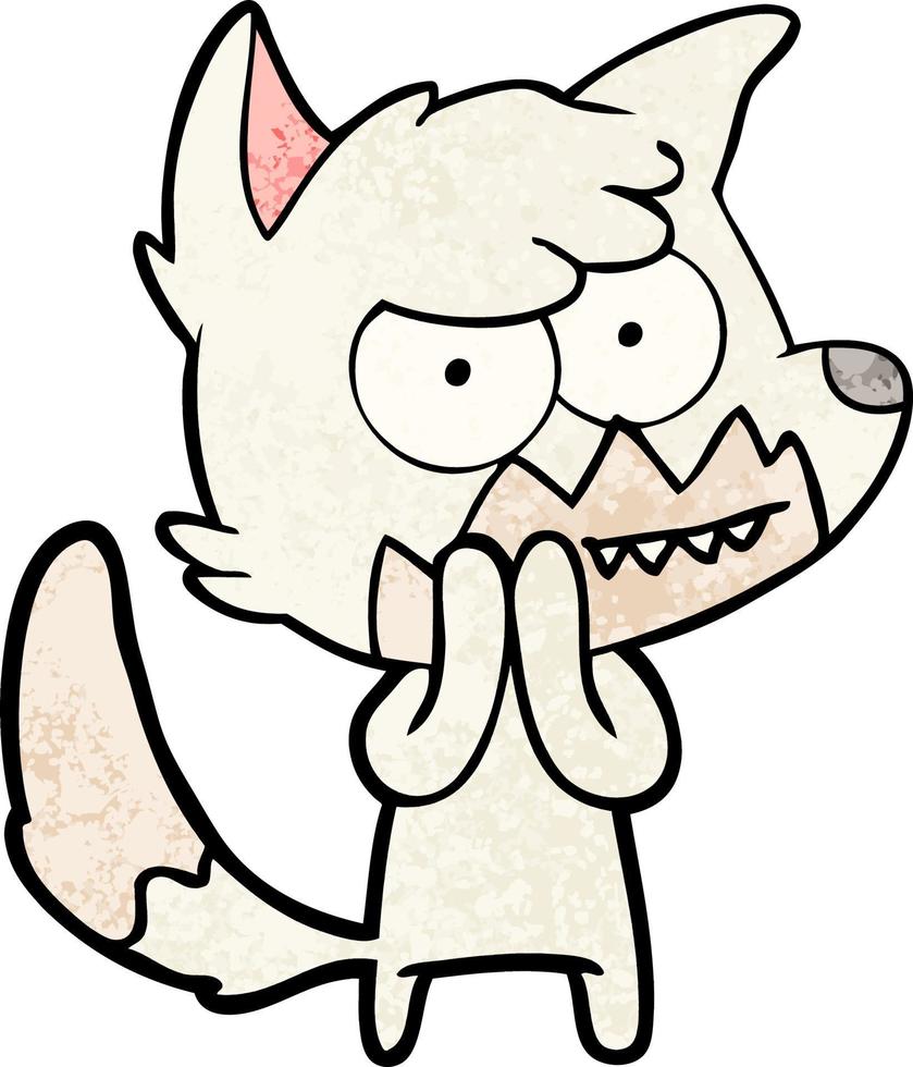 Vector fox character in cartoon style
