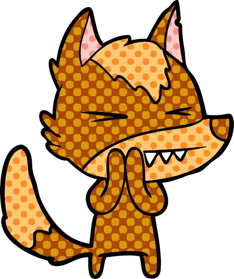Cartoon fox character vector