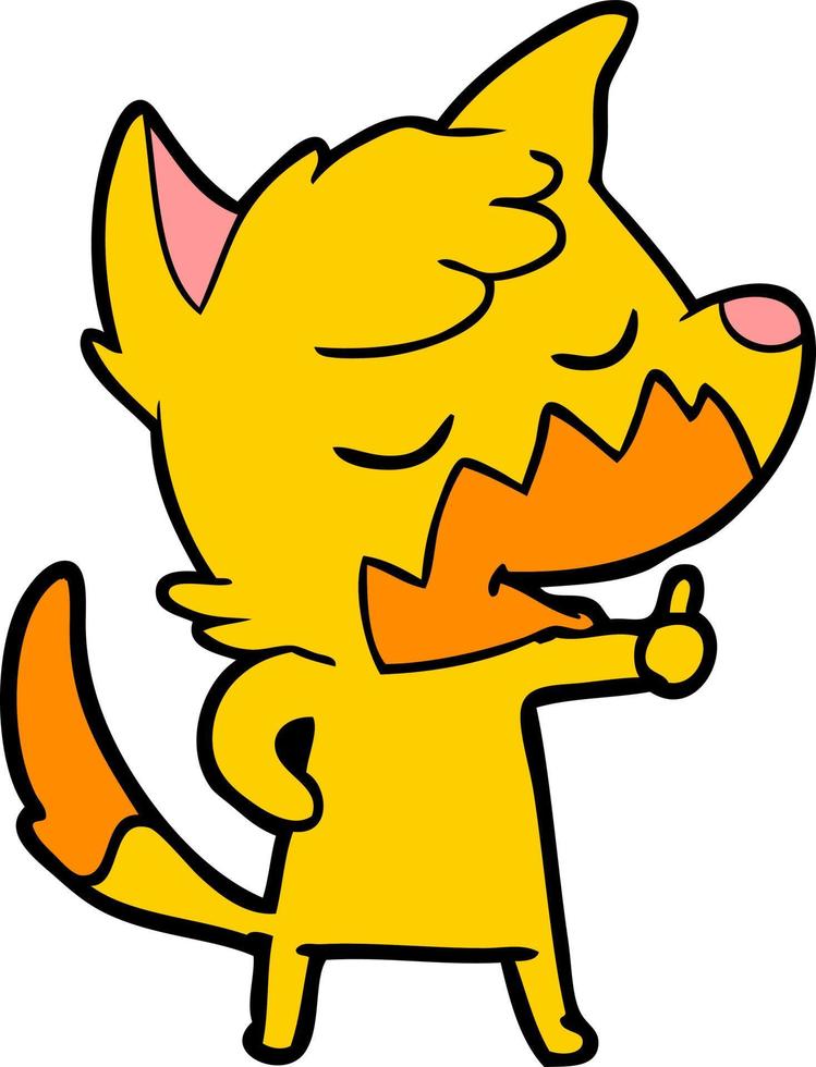 Cartoon fox character vector
