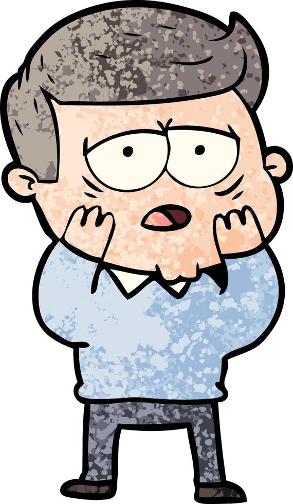 Cartoon man character vector
