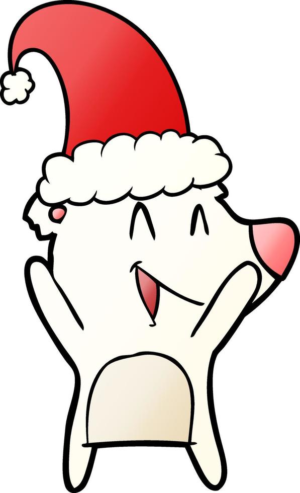 Cartoon polar bear character vector