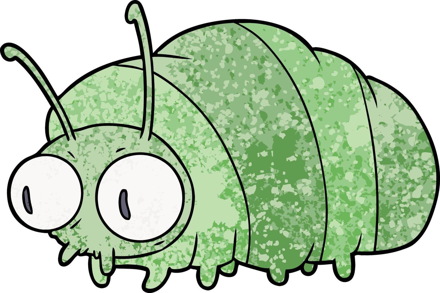 Vector bug character in cartoon style