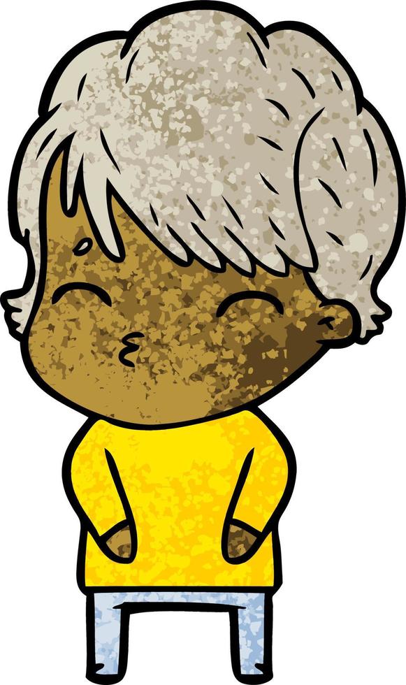 Cartoon girl character vector