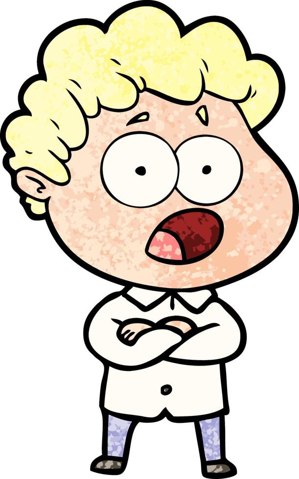 Cartoon man character vector