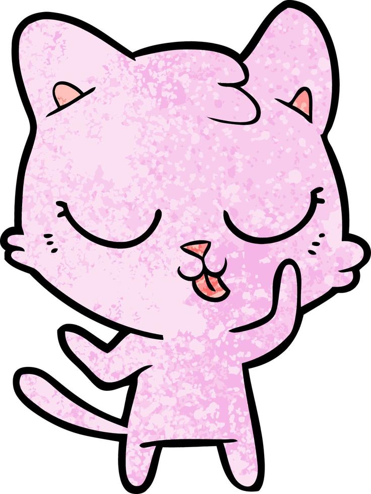 Vector cat character in cartoon style