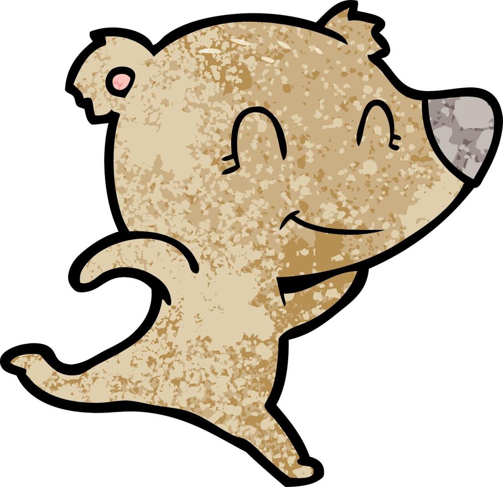 Vector bear character in cartoon style