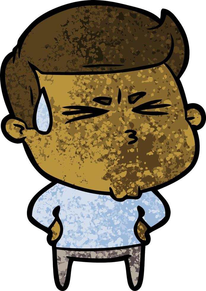 Cartoon man character vector