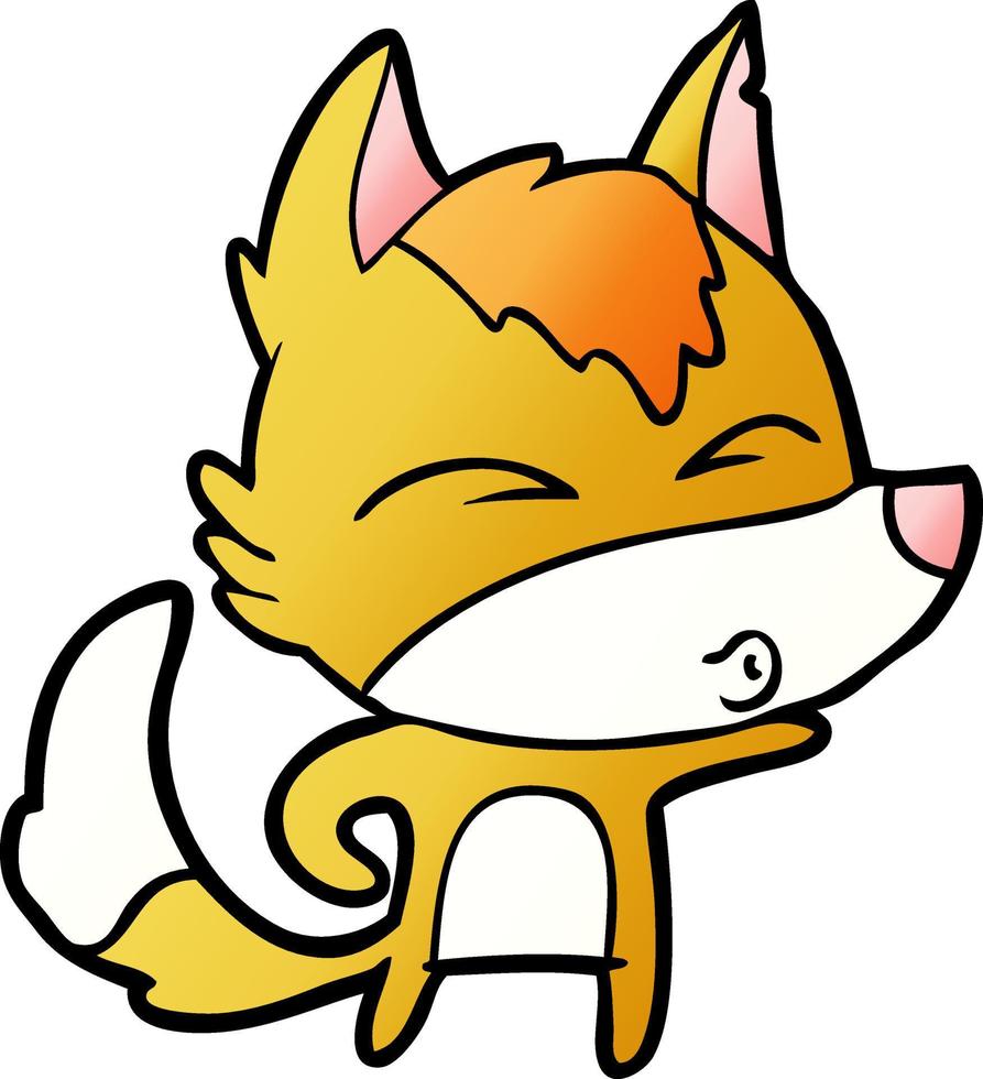 Cartoon fox character vector