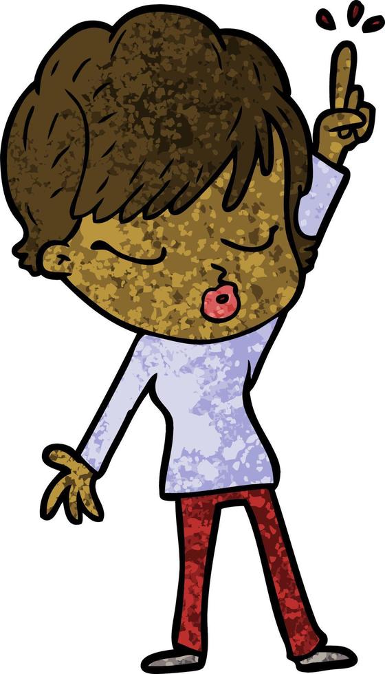 Vector woman character in cartoon style