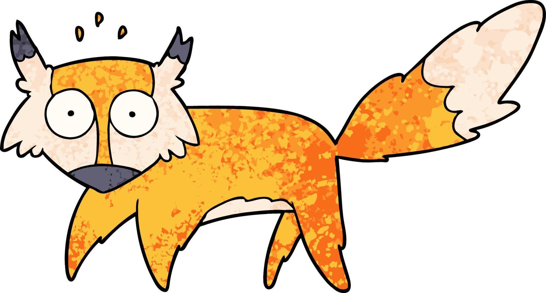 Cartoon fox character vector