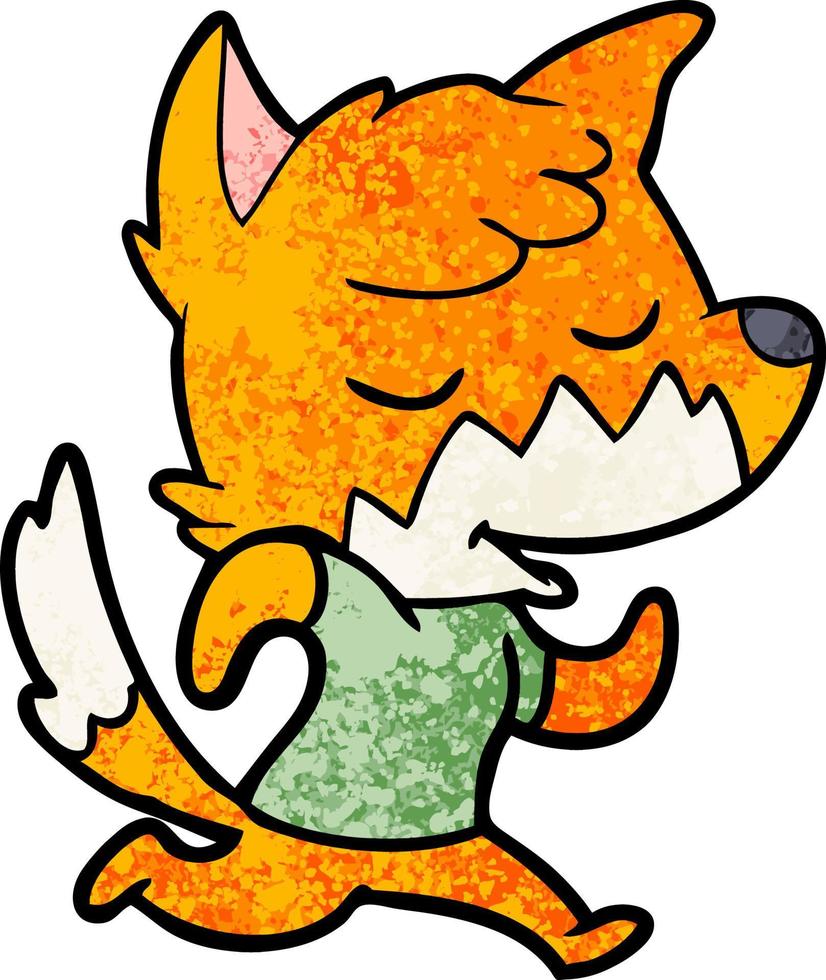 Vector fox character in cartoon style