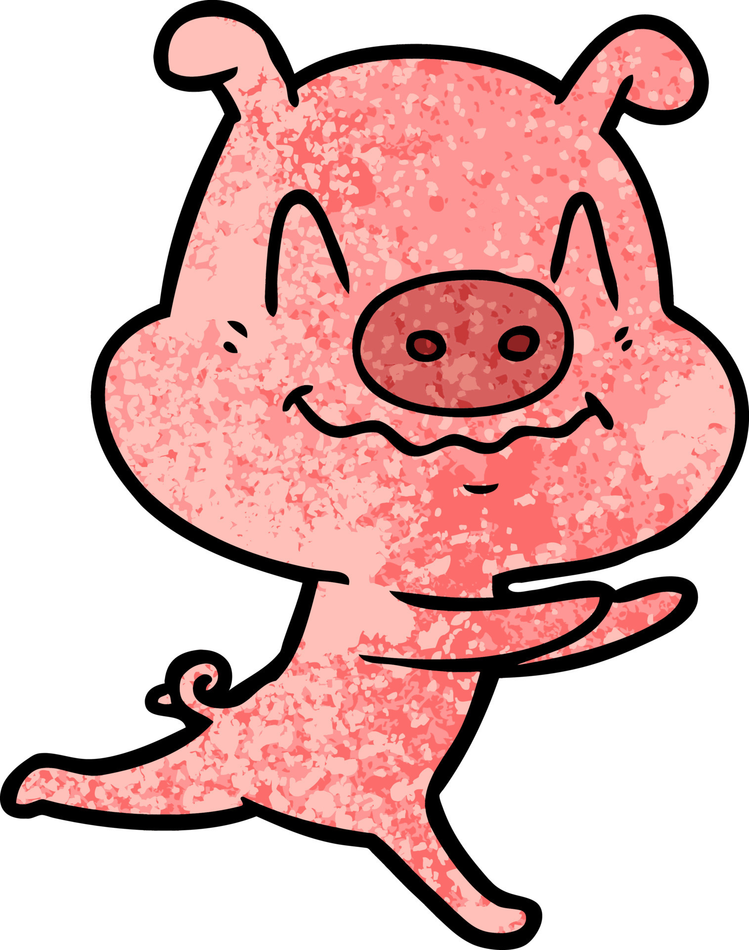 Cartoon pig character 12835683 Vector Art at Vecteezy