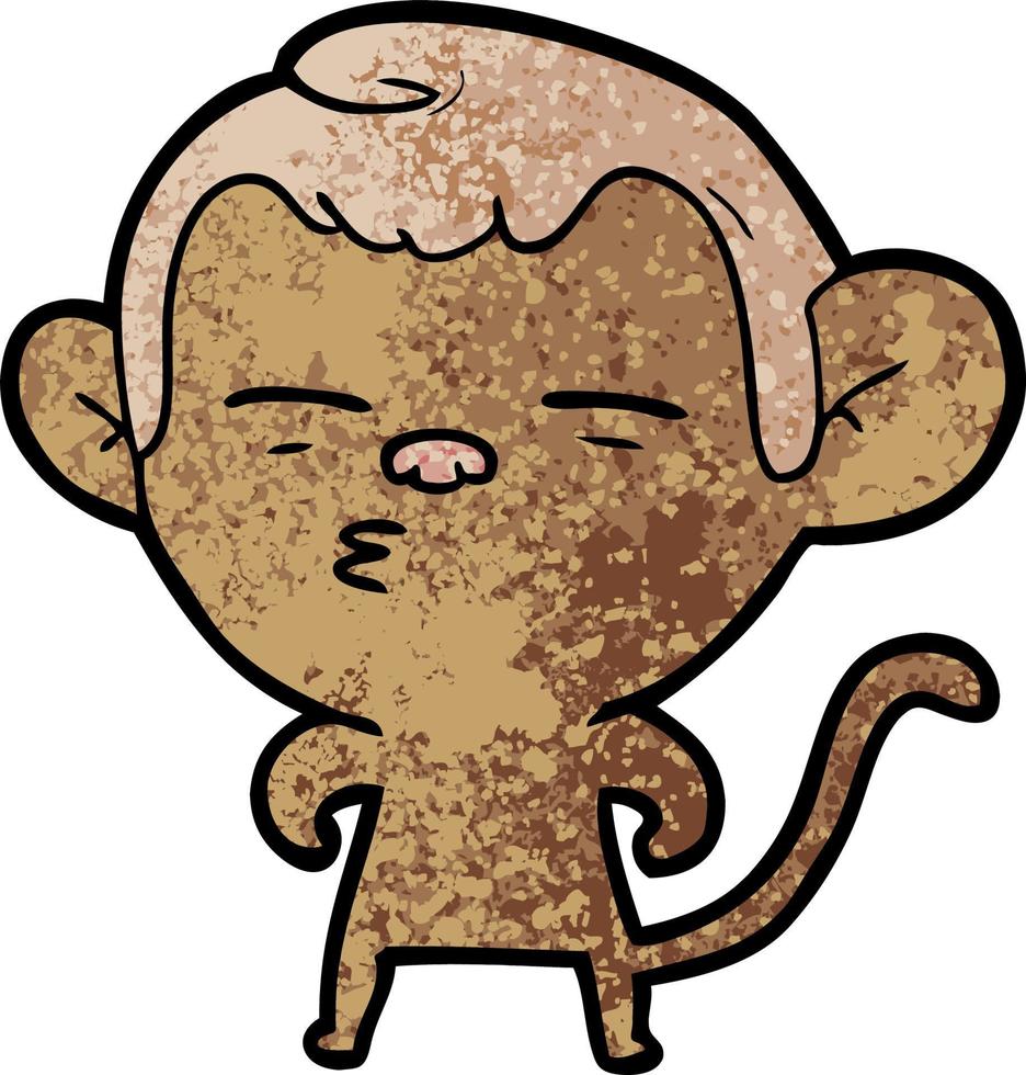 Cartoon monkey character vector