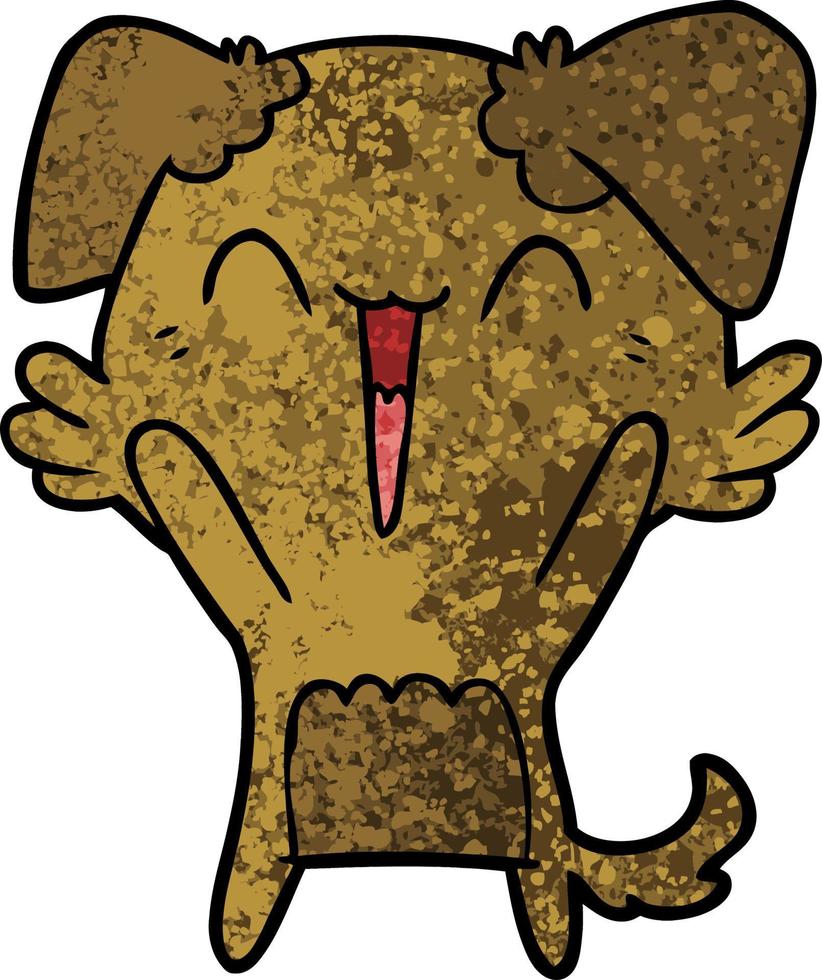 Cartoon dog character vector