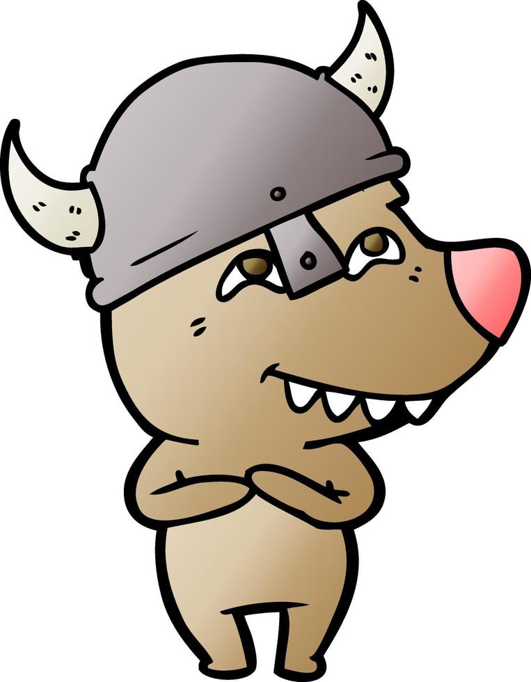 personaje de oso de dibujos animados vector