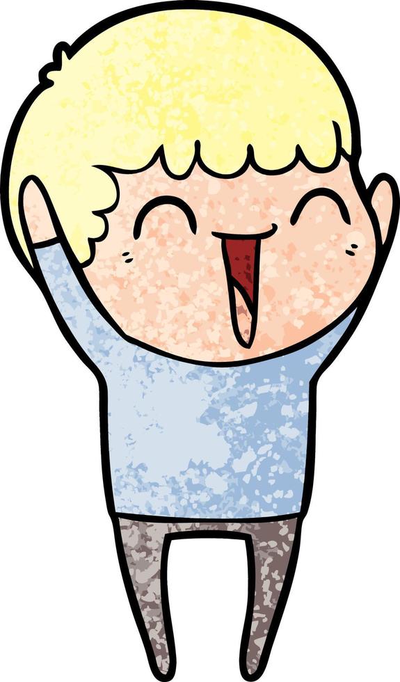 Vector man character in cartoon style
