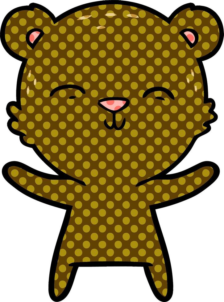 Vector bear character in cartoon style
