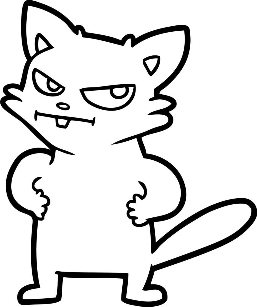 Cartoon cat character vector