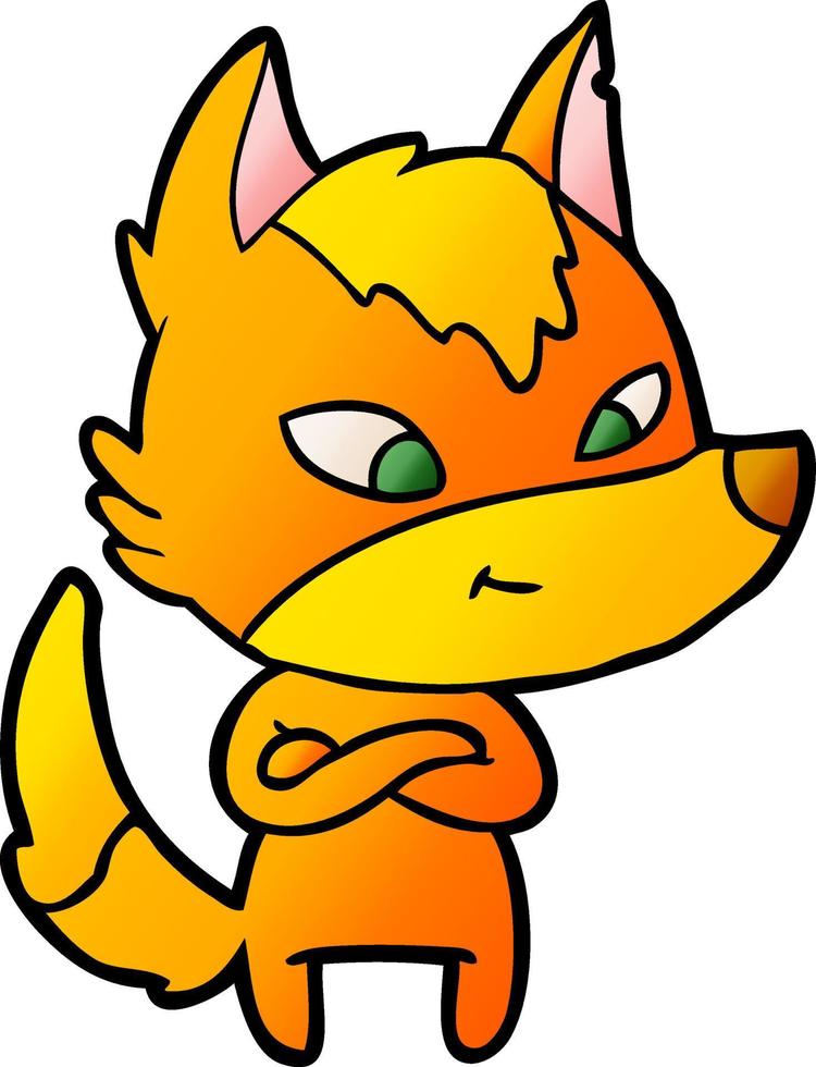 Cartoon fox character vector