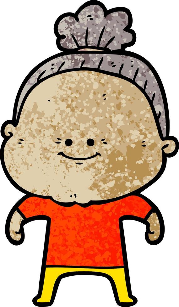 Vector woman character in cartoon style