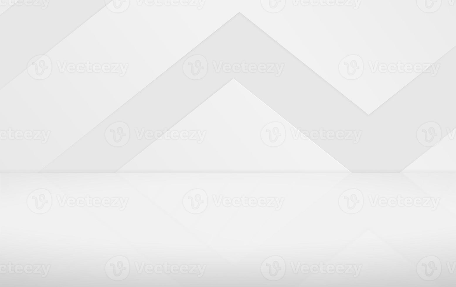 3D rendering of an empty white room with abstract background. For product showcase, showroom, advertising background or promotion photo