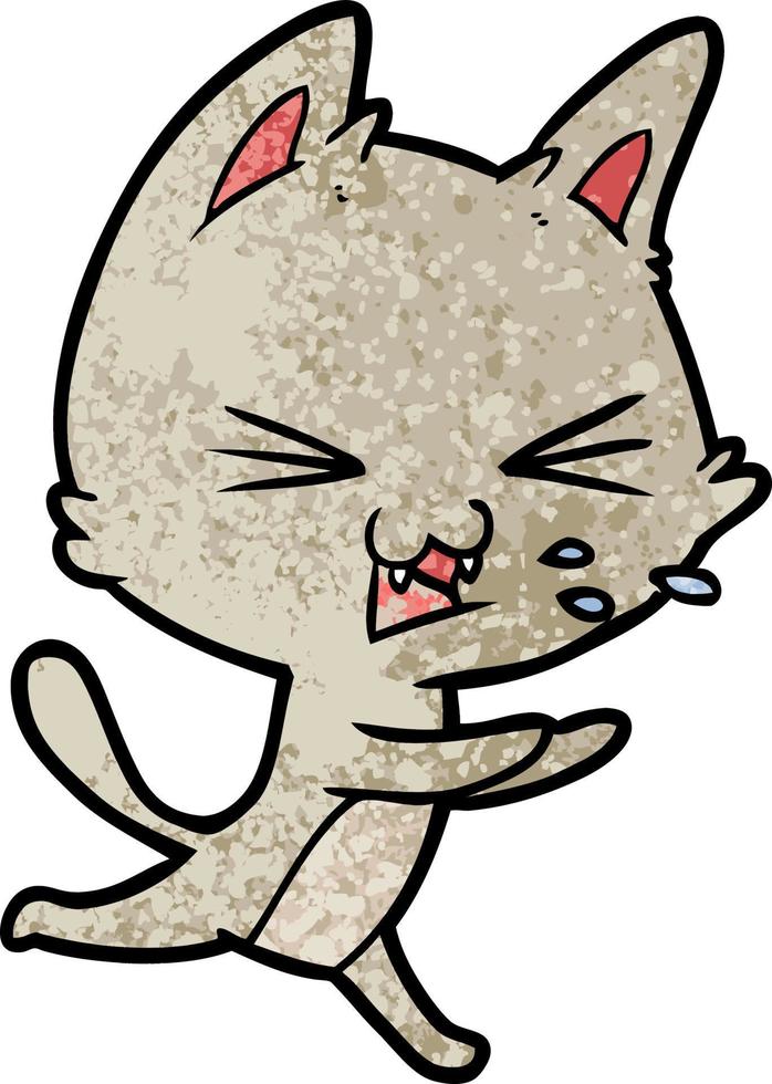 Cartoon cat character vector