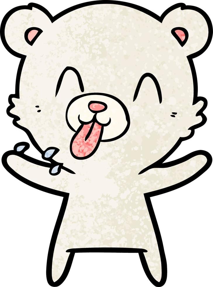 Cartoon polar bear character vector