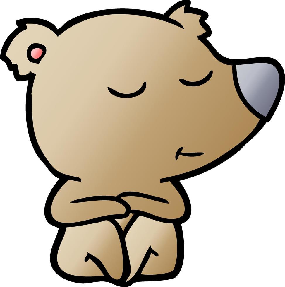 Cartoon bear character vector