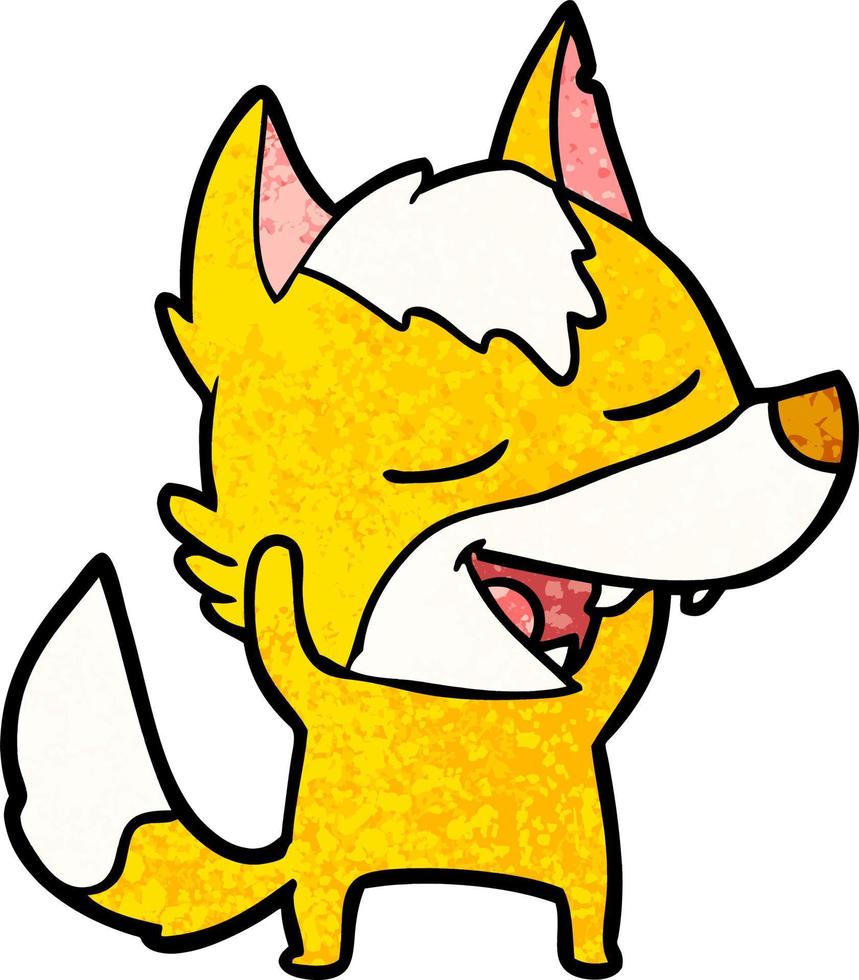 Vector fox character in cartoon style