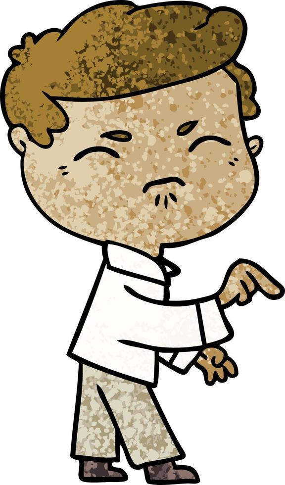 Cartoon man character vector