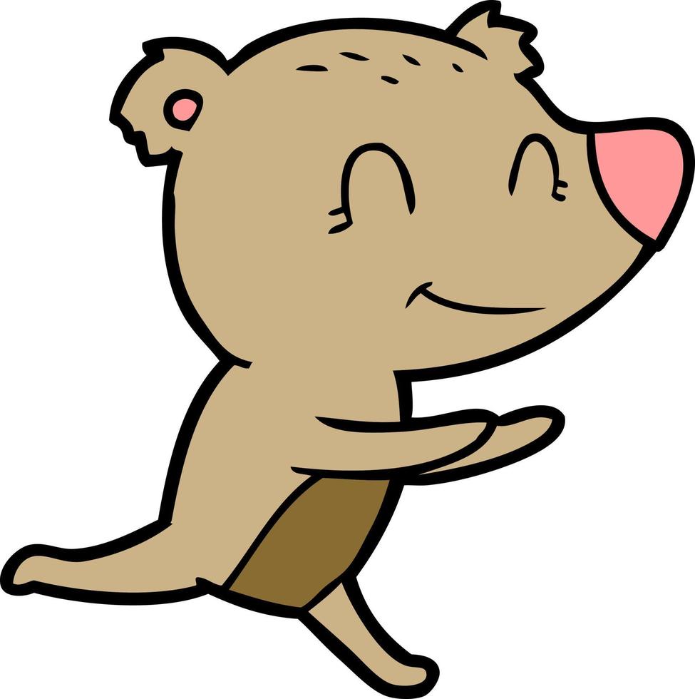 Vector bear character in cartoon style