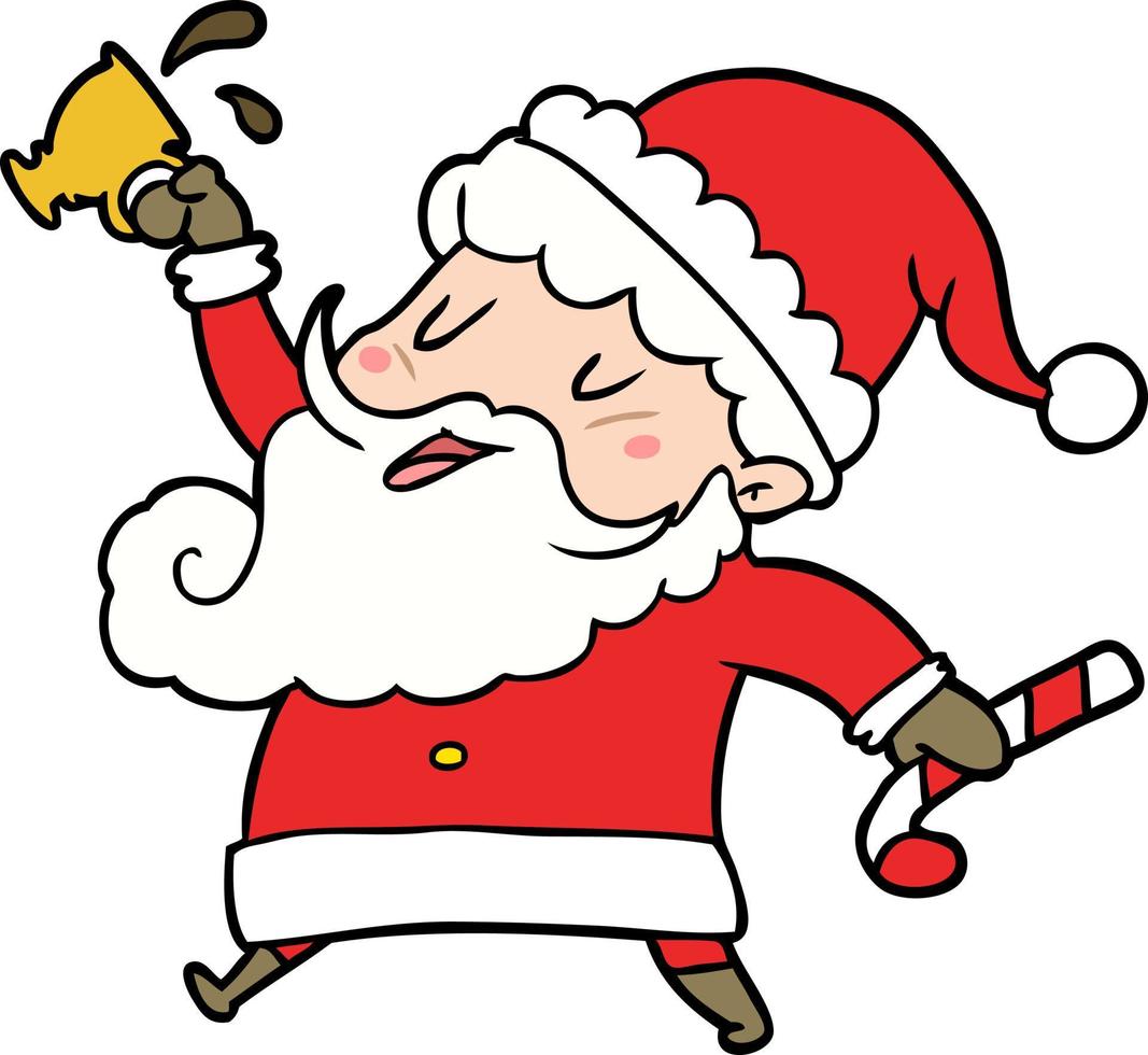 Vector Santa Claus character in cartoon style