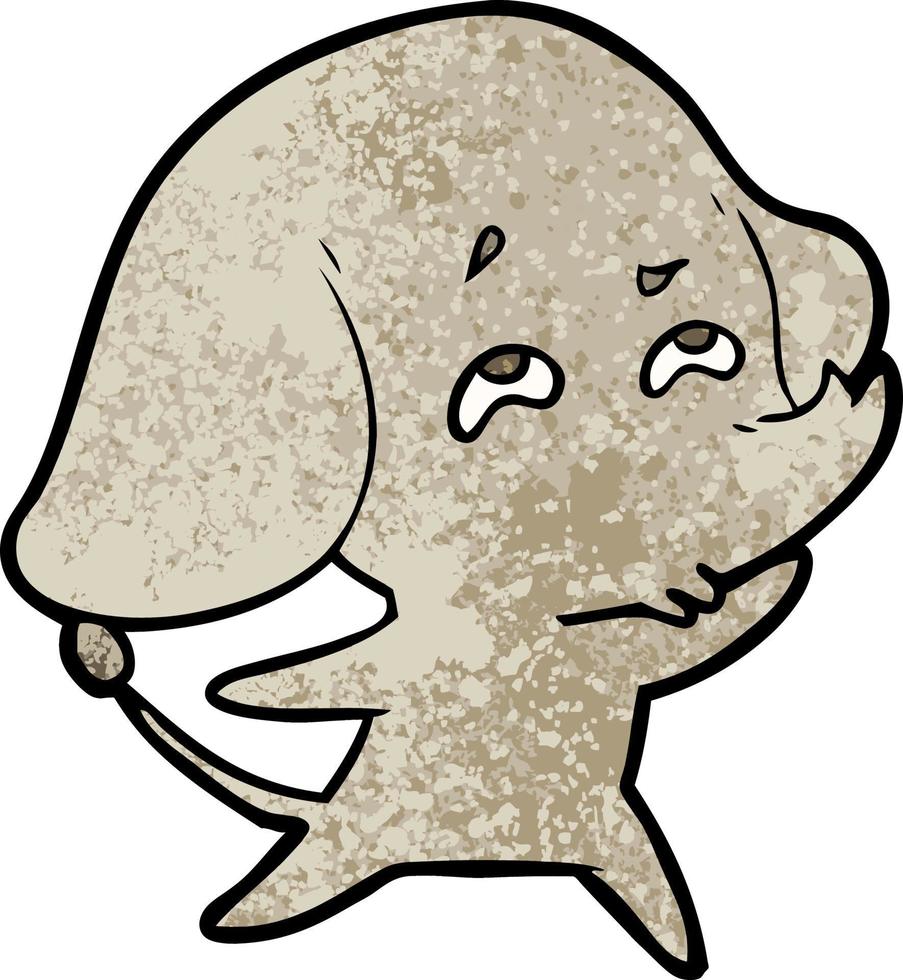 Vector elephant character in cartoon style