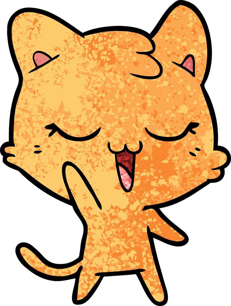 Vector cat character in cartoon style