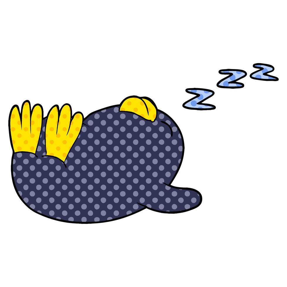 Vector penguin character in cartoon style