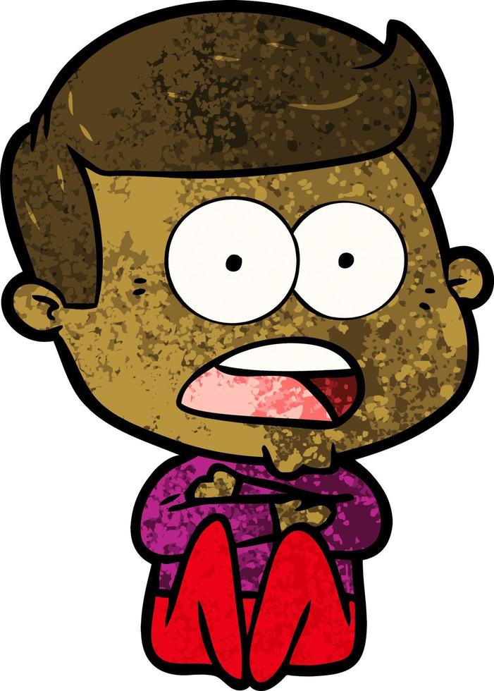 Cartoon man character vector