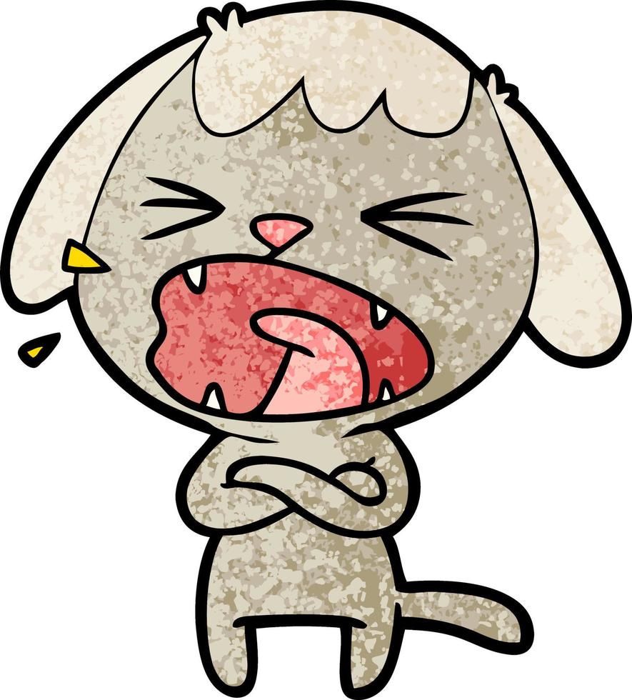 Vector dog character in cartoon style